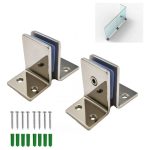 Soporte División Separador Para Vidrio Panel T 2pcs Inox.304
