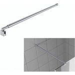 Barra De Soporte De Vidrio De Ducha Plateada 100-120cm