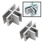 Separador Soporte Conector Para Vidrio O Acrilico 8-10mm 2u