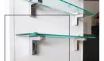 Soporte De Estante De Vidrio Pared 2un 75 Profu. Madera - Imagen 3