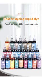 Anilinas Tie Dye 24 Colores 100ml Cu. Teñido Colores Vivos - Imagen 7