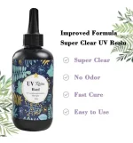 Resina Uv Cristal Curado Ultravioleta Bisuterías Joyas 200g - Imagen 2