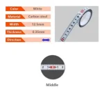Cinta Métrica Adhesiva Metálica Izq Cero Der Largo 3 Mt - Imagen 2