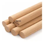 Madera De Balsa 600mm X 10mm De Diámetro 10un - Imagen 2