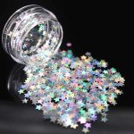 Glitter Para Resina Uv 14 Estrellas Holográfica Aros Llavero - Imagen 5