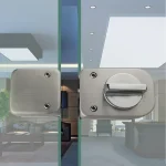 Cerradura Puerta Vidrio De 8 A 12mm Pestillo Vidrio A Vidrio - Imagen 2