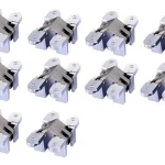 Bisagra Invisible Oculta Para Puerta 45mm Cromo Satín 10 Pcs
