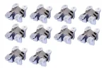 Bisagra Invisible Oculta Para Puerta 45mm Cromo Satín 10 Pcs