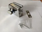 Cerradura Puerta Vidrio De 8 A 12mm Pestillo Muro O Piso - Imagen 3