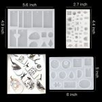 Kit Molde Silicona Resina Uv Inicio Collar Llavero Aros 82pc - Imagen 4
