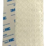 50 Tope Goma Autoadhesivo Silicona 10mmx3mm Puertas Mueble