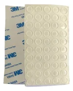 50 Tope Goma Autoadhesivo Silicona 10mmx3mm Puertas Mueble