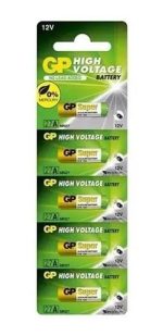 Pila Alcalina Gp Batteries Super 27a 12v Cilíndrica 200mah Pack 5 - Imagen 2