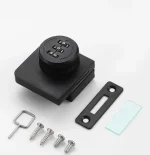 Cerradura Puerta Vidrio Mueble Doble 3a8mm Con Clave Negra - Imagen 3