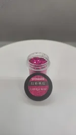 Glitter Rosa Carmín Para Resina Uñas Llaveros Aros Pigmento