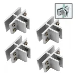 Separador Soporte Para Vidrio O Acrilico 8mm En 2 Vias H 4u