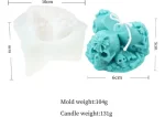 Molde Silicona Velas Y Jabón Calaveras 3 Cabezas - Imagen 3