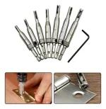 Brocas Autocentrantes Centradoras Bisagras Rieles 7pcs+alen
