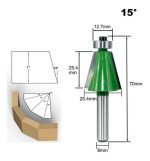 Fresa Madera Copiadora 15° Grados Bástago 8mm Alta Duresa - Imagen 3
