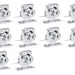 Cerradura Puerta Vidrio Mueble Simple De 3 A 8mm 10u