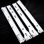 Corredera Riel Blanco 50 Cm, Sbp, Self-closing, 1 Par - Imagen 6