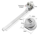 Cerradura Para Puerta Vidrio Corredera Con Clave 4 A 8mm 1un - Imagen 2