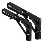 Bisagras Escuadra Soporte Estante Repisa Plegable 35cm 1par