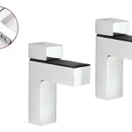 Soporte De Estante De Vidrio Pared 2un 75 Profu. Madera