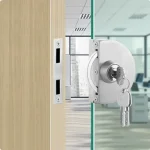 Cerradura Puerta Vidrio De 8 A 12mm De Vidrio A Muro O Piso - Imagen 2