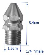 Boquilla Para Destapar Drenaje Para Hidrolavadora 1/4 - Imagen 3