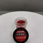 Glitter Carmesí Para Resina Uñas Llaveros Aros Pigmento