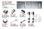 Corredera Puerta Shower Vidrio 8 A 12m Kit 1 Puerta Cromado - Imagen 3