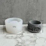 Molde Silicona Resina Uv Plato Vaso Maceta Modelo B - Imagen 2