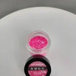 Glitter Rosado Para Resina Uñas Llaveros Aros Brillante
