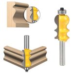 Fresa Madera Moldura Zócalo Marcos Vástago 1/4 X 33.5mm
