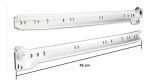 Corredera Riel Blanco 45 Cm, Sbp, Self-closing, 5 Par - Imagen 2