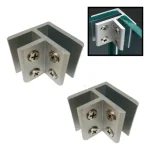 Separador Soporte Conector Para Vidrio O Acrilico 8-10mm 2u
