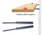 Soporte Oculto Repisa Flotante 7cm 20 Piezas Acero Galb - Imagen 2
