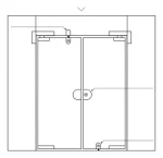 Cerradura Puerta Vidrio De 8 A 12mm Vidrio A Muro O Piso - Imagen 4