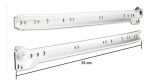 Corredera Riel Blanco 55 Cm, Sbp, Self-closing, 1 Par - Imagen 2