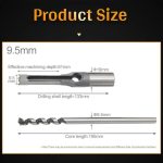 Broca Para Agujeros Cuadrados 4pcs Hss 6, 6.4, 8 Y 9.5mm - Imagen 5