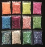 Set 12 Escamas Flake Holográficas Uñas Ojos Cuerpo - Imagen 3