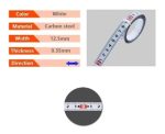 Cinta Métrica Adhesiva Metálica Izq Cero Der Largo 2 Mt - Imagen 2