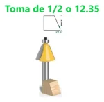 Fresa Madera Copiadora Angulo 22.5° Grados Toma 1/2 - Imagen 2