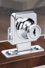 Cerradura Puerta Vidrio Mueble Simple De 3 A 8mm 10u - Imagen 3