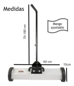 Barredora Magnética 56cm Con Ruedas, 70mm De Succión - Imagen 2