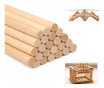Varillas Madera De Balsa 500mm 20un Redondas