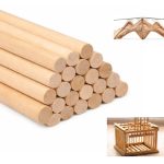 Varillas Madera De Balsa 500mm 20un Redondas