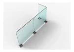 Soporte División Separador Para Vidrio Panel T 2pcs Inox.304 - Imagen 4