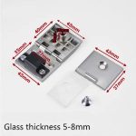 Bisagra Para Puerta De Vidrio 5 A 8mm 1 Par - Imagen 4